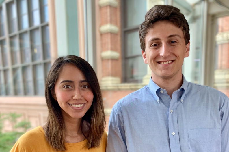 Photo of Summer 2019 interns Johany and Alex