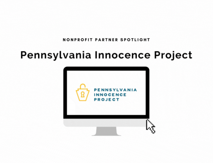 PA Innocence Project logo in a computer graphic